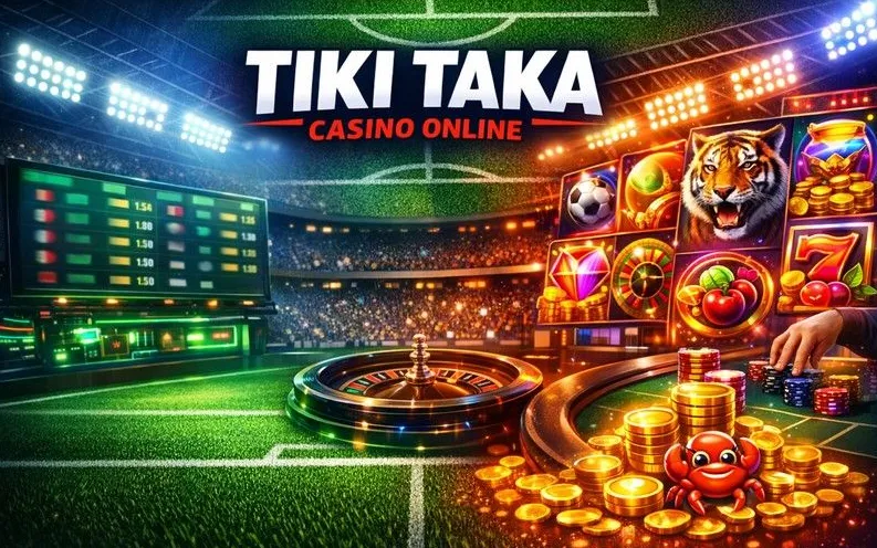 Tiki Taka Casino mobile app hero banner