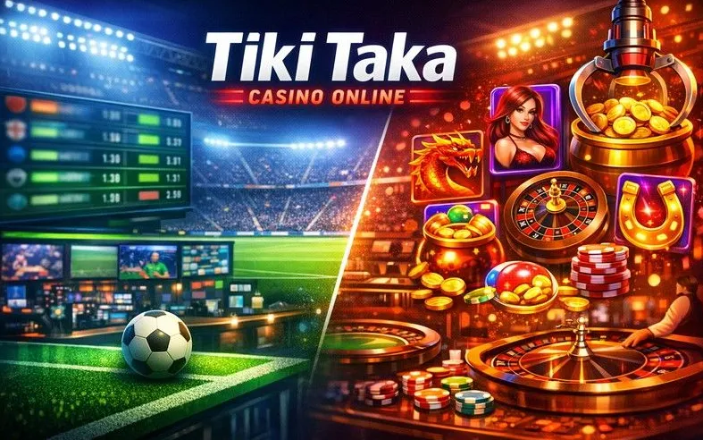 TikiTaka Casino games catalogue hero banner