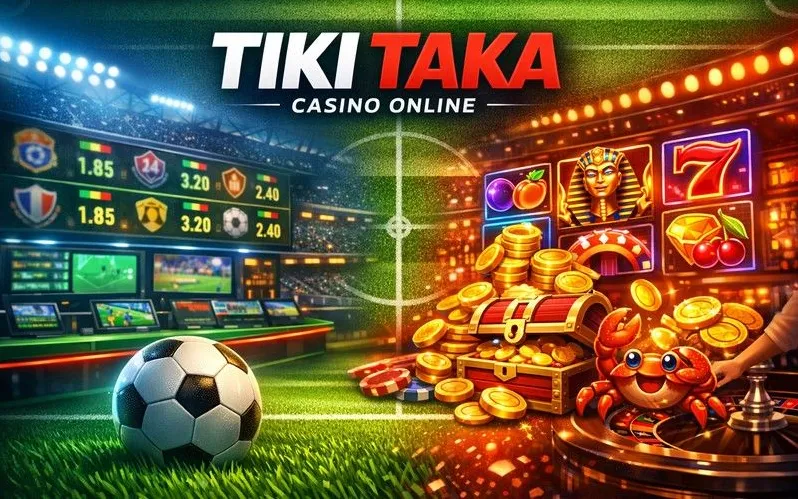 TikiTaka Casino login page banner